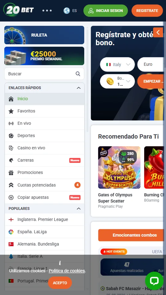20bet, casa de apuestas que no limita cuentas ganadoras (versi&oacute;n m&oacute;vil)